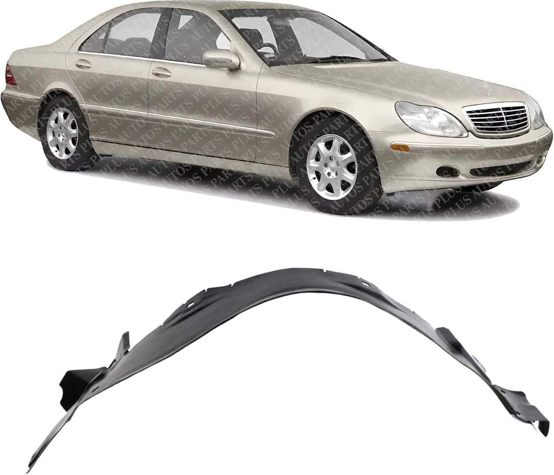 Front Middle Section Fender Liner Right Passenger Side Direct Replacement Compatible With 1990-2002 Mercedes Benz SL-Class MB1249153 1296902230
