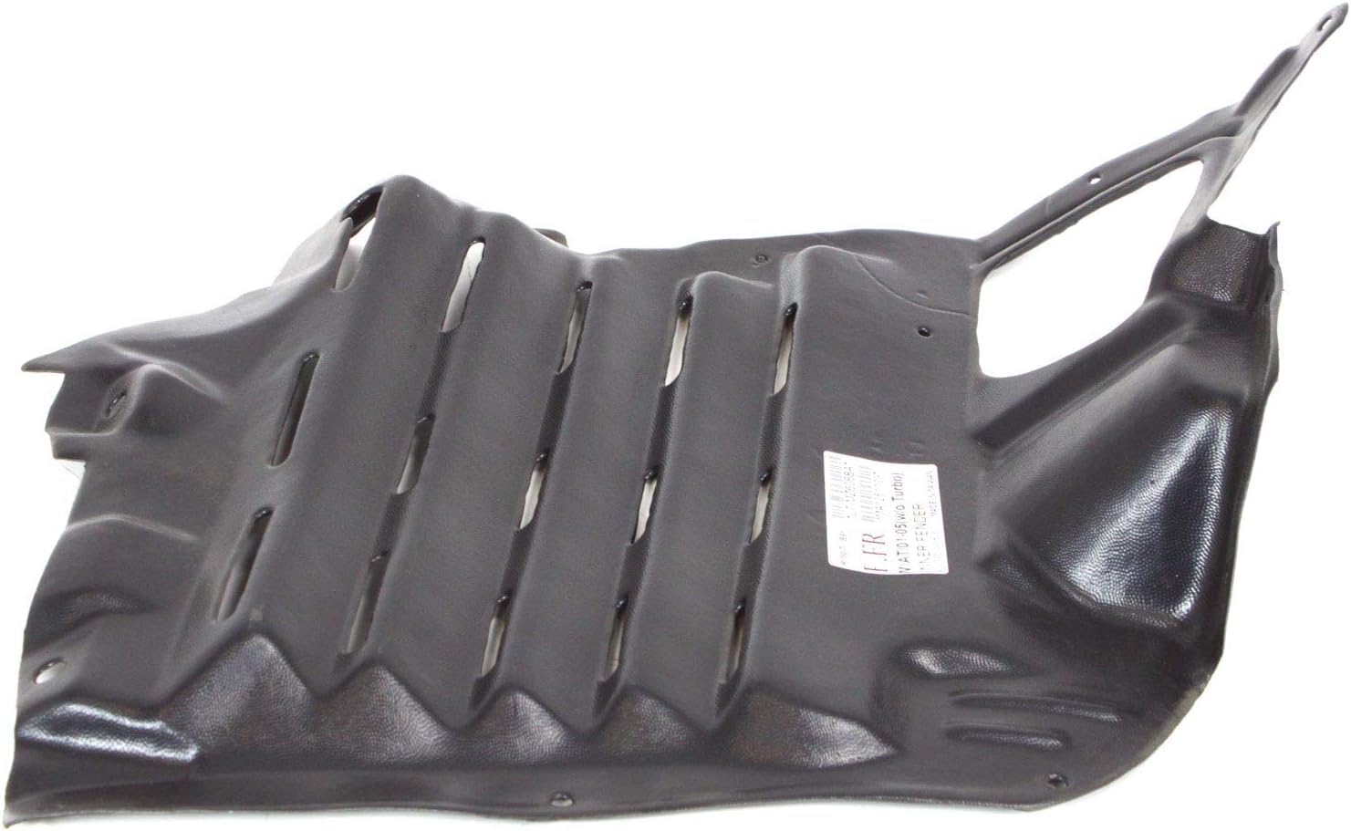 Front Section Fender Liner Right Passenger Side Direct Replacement Compatible With 2001-2005 Mazda Miata MA1251109 N06756132