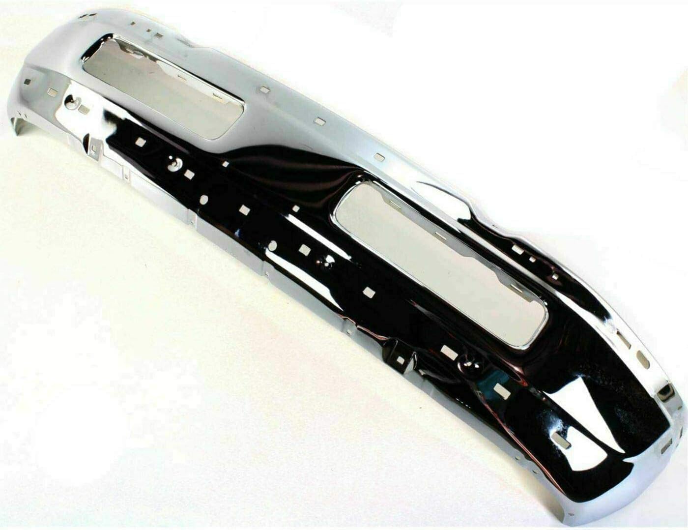 Front Bumper Chrome Steel Direct Replacement Compatible With 1994-2001 Dodge Ram 1500/1994-2002 Ram 2500 3500 CH1002256 CH1002172 55076599AG 55274749