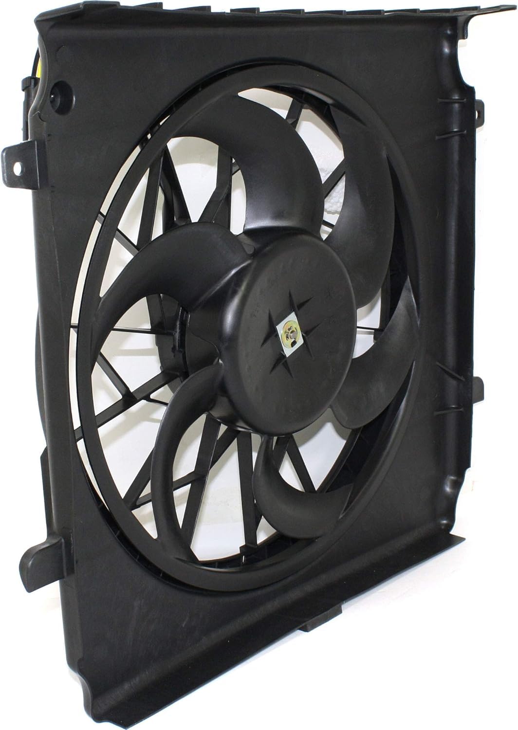 Front Radiator Single Fan Shroud Assembly Direct Replacement Compatible with 2002-2005 Jeep Liberty CH3117101 55037659AB