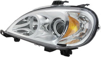 Front Headlights Assembly Halogen Right Passenger & Left Driver Side Direct Replacement Compatible With 2002-2005 Mercedes Benz ML-Class MB2502114 MB2503114 1638204961 1638205061