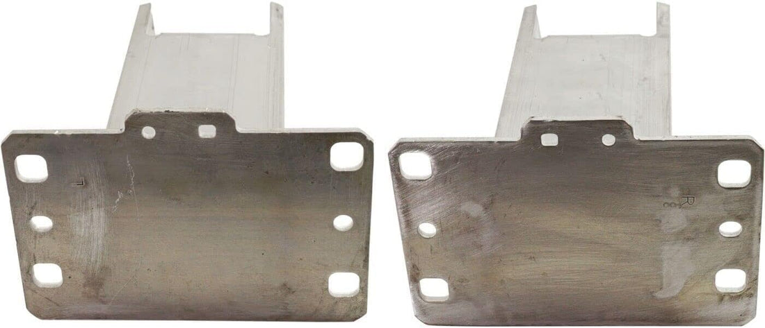 Set of 2 Front Bumper Bracket Steel Left Driver & Right Passenger Side Direct Replacement Compatible with 2018-2024 Audi SQ5 / Q5 / 2021-2023 Sportback AU1067112 AU1066112