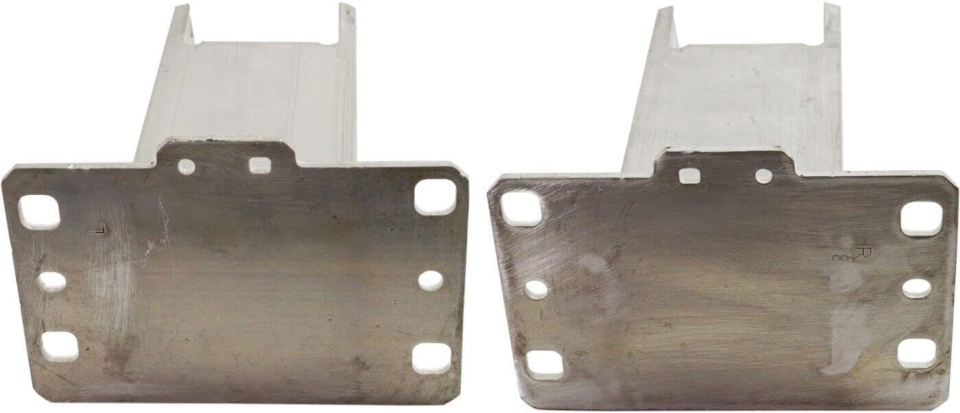 Set of 2 Front Bumper Bracket Steel Left Driver & Right Passenger Side Direct Replacement Compatible with 2018-2024 Audi SQ5 / Q5 / 2021-2023 Sportback AU1067112 AU1066112