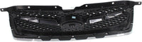 Front Grille Chrome Shell With Black Insert Plastic Direct Replacement Compatible With 2010-2012 Subaru Legacy SU1200142 91121AJ03B