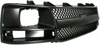 Front Grille Black Shell & Insert Direct Replacement Compatible With 2003-2017 Chevrolet Express/GMC Savana Van 1500 2500 3500 GM1200538 22816424