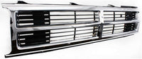 AUTOS PARTS PLUS Front Center Grille Chrome Shell With Painted Black Insert Direct Replacement Compatible With 1987-1988 Toyota Pickup / 1987-1989 4Runner TO1200133 5311189128