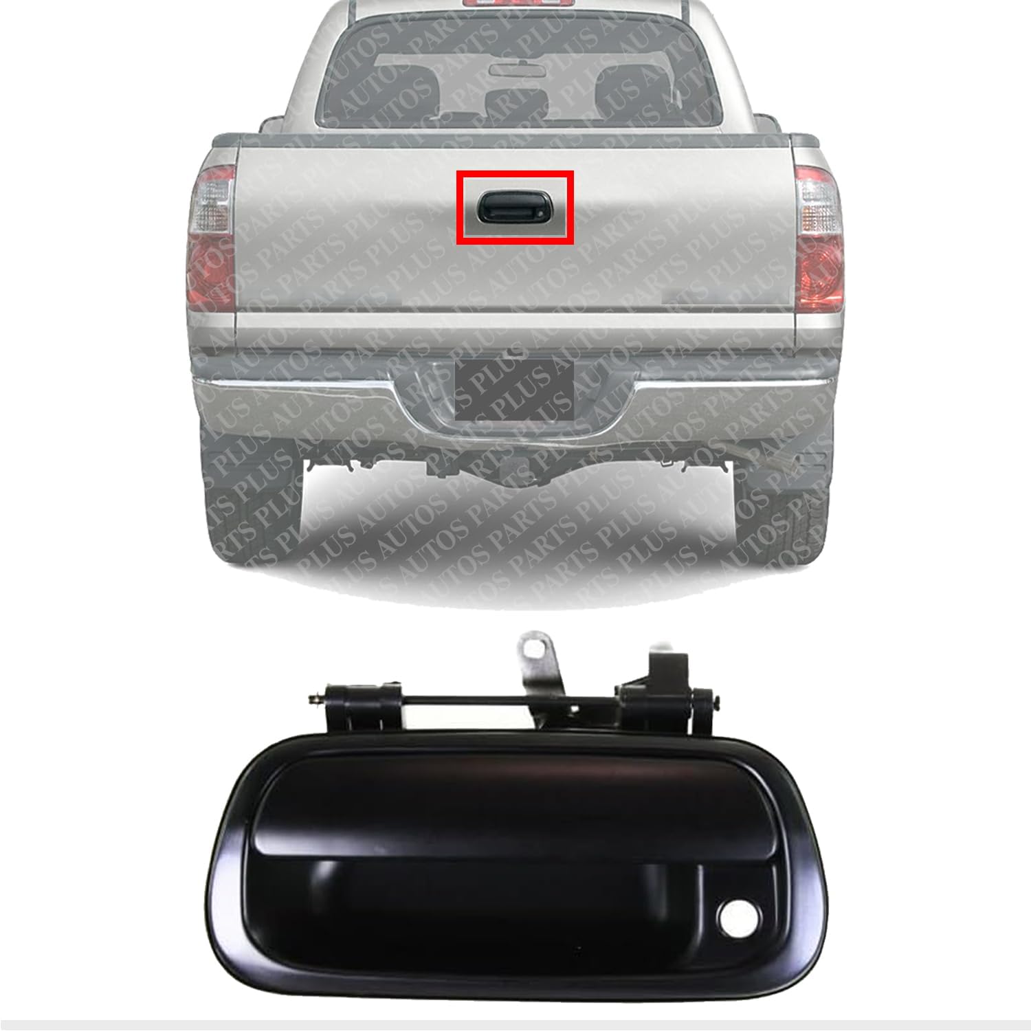 Tailgate Handel Smooth Black Direct Replacement Compatible With 2000-2006 Toyota Tundra TO1915111 690900C030C0