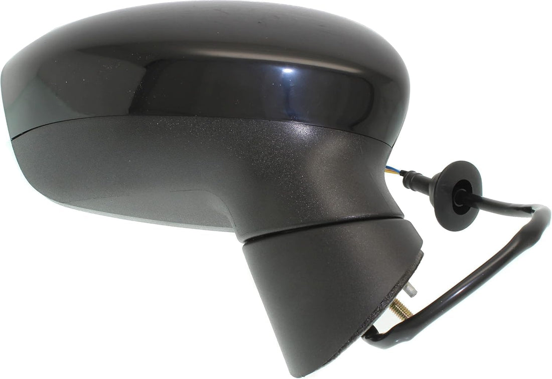 Front Power Mirror Manual Folding Non-Heated Primed Right Passenger Side Direct Replacement Compatible With 2011-2019 Ford Fiesta FO1321458 AE8Z17682B-PFM