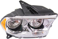 Set Of 2 Front Headlight Assembly Halogen With Chrome Interior Right Passenger & Left Driver Side Direct Replacement Compatible With 2011-2013 Dodge Durango CH2503228 CH2502228