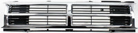 AUTOS PARTS PLUS Front Center Grille Chrome Shell With Painted Black Insert Direct Replacement Compatible With 1987-1988 Toyota Pickup / 1987-1989 4Runner TO1200133 5311189128