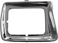 Set Of 2 Front Head Light Door Bezel Chrome Left Driver & Right Passenger Side Direct Replacement Compatible With 1978-1979 Ford F- Series FO2513115 FO2512114 D8TZ13064E D8TZ13064F