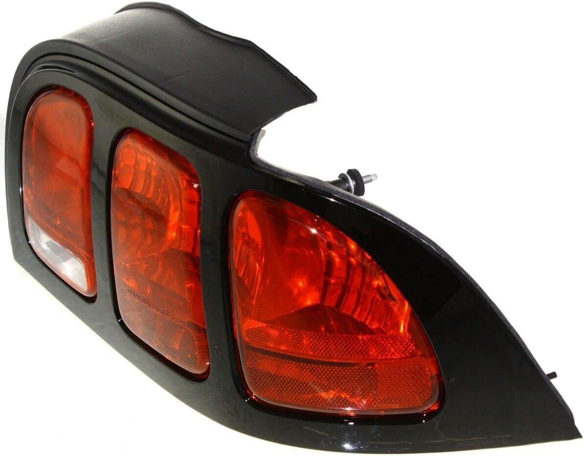 Set Of 2 Tail Lights Lens And Housing Right Passenger & Left Driver Side Direct Replacement Compatible With 1996-1998 Ford Mustang FO2800142 FO2801142 F7ZZ13405CA F7ZZ13404CA