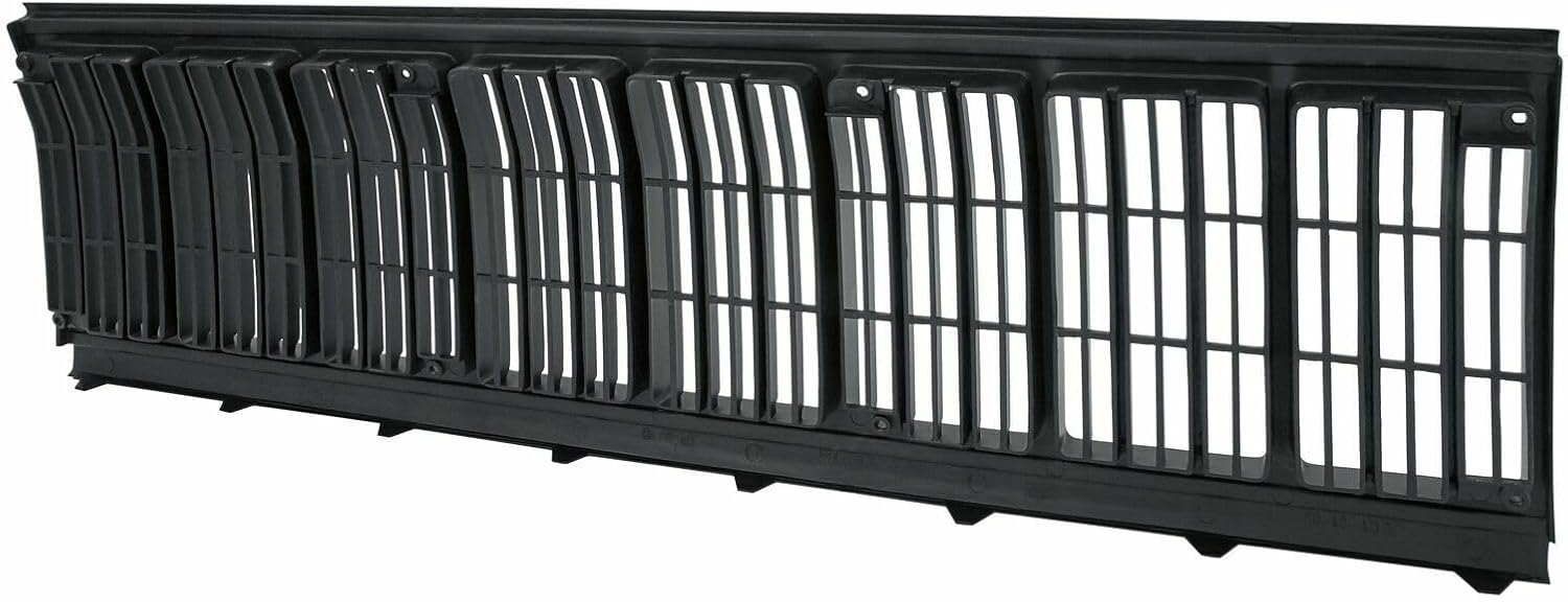 AUTOS PARTS PLUS Front Grille + Headlight Door Bezels Primed Left Driver & Right Passenger Side Direct Replacement Compatible With 1991-1996 Jeep Cherokee CH1200177 CH2513124 CH2512124 5DV54TZZ