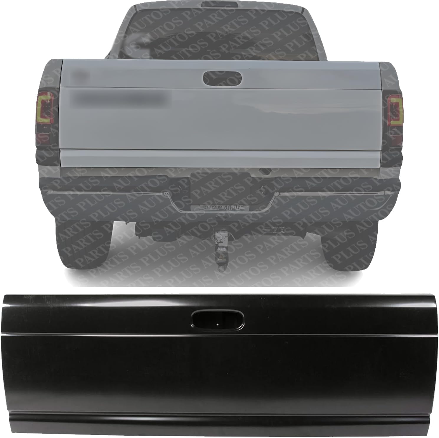 Tailgate Primed Steel Direct Replacement Compatible with 1998-2001 Dodge Ram 1500/1998-2002 2500 3500 CH1900112 55274915AE