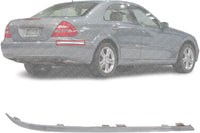 Rear Bumper Outer Molding Without Chrome Insert Right Passenger Side Direct Replacement Compatible With 2003-2006 Mercedes Benz E-Class MB1159108 2118800412