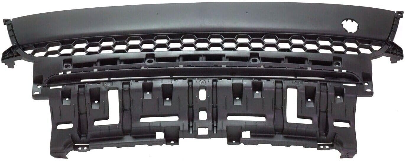 Front Bumper Upper Grille Textured Direct Replacement Compatible With 2017-2019 Kia Soul KI1036136 86561B2500