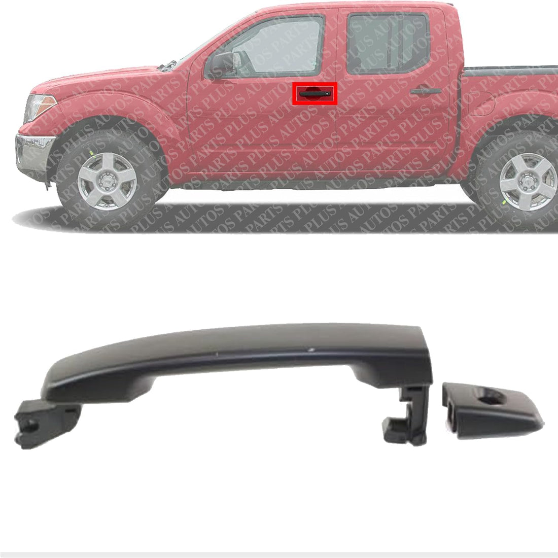 Front Exterior Door Handel Left Driver Side Direct Replacement Compatible with 2004-2022 Nissan Maxima / 2005-2022 Frontier FDH010261 NI1310114 806075Z055 80607EA552 806B1ZP6