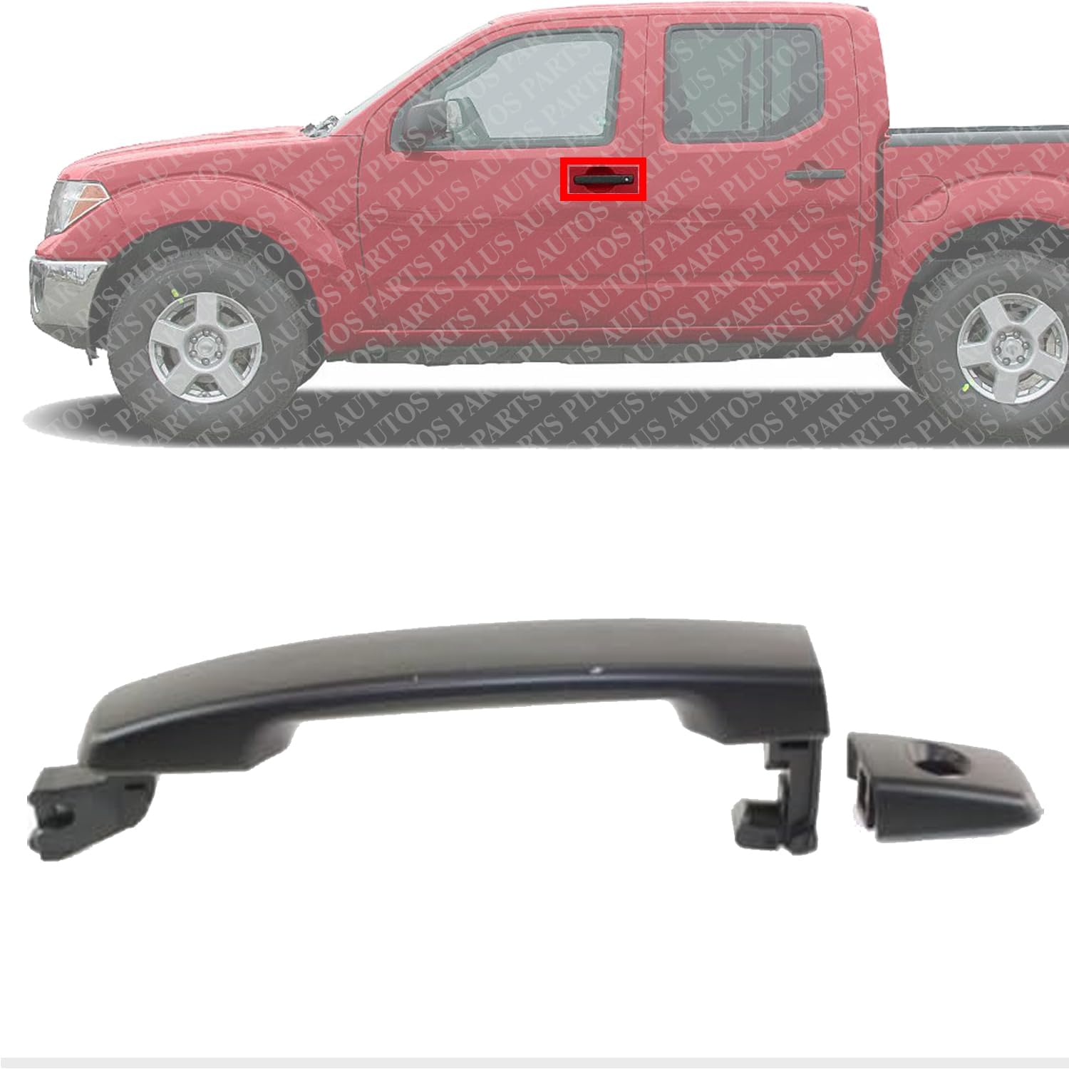 Front Exterior Door Handel Left Driver Side Direct Replacement Compatible with 2004-2022 Nissan Maxima / 2005-2022 Frontier FDH010261 NI1310114 806075Z055 80607EA552 806B1ZP6