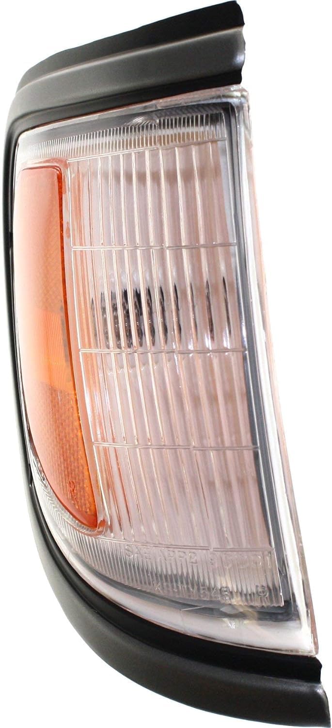 Set Of 2 Front Corner Light Assembly With Primed Trim Right Passenger & Left Driver Side Direct Replacement Compatible With 1995-1996 Toyota Tacoma TO2521141 TO2520141 8161004010