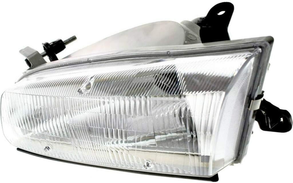 Set Of 2 Front Head Light Assembly Plastic Left Driver & Right Passenger Side Direct Replacement Compatible With 1997-1999 Toyota Camry TO2502117 TO2503117 81150AA010 81110AA010