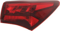 Tail Light Outer Assembly Left Driver Side Direct Replacement Compatible With 2015-2017 Acura TLX AC2804106 33550TZ3A01