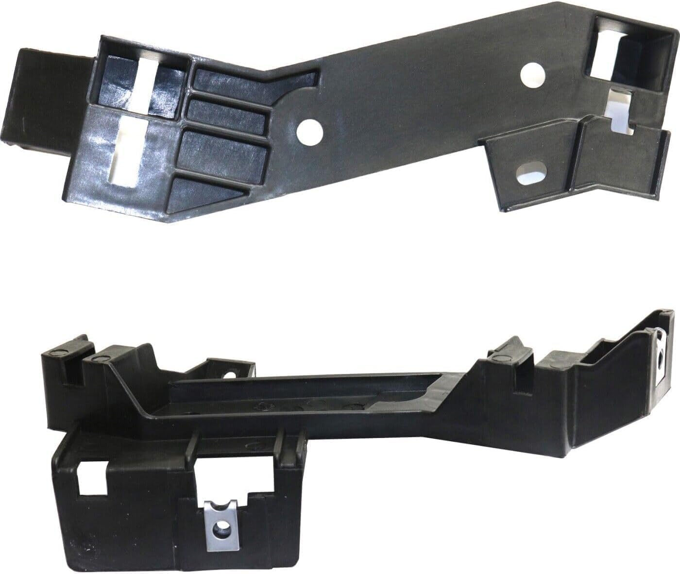 Set of 2 Front Head Light Bracket Plastic with Steel Left Driver & Right Passenger Side Direct Replacement Compatible with 2008-2012 Infiniti EX35 / 2013 EX37 / 2014-2016 QX50