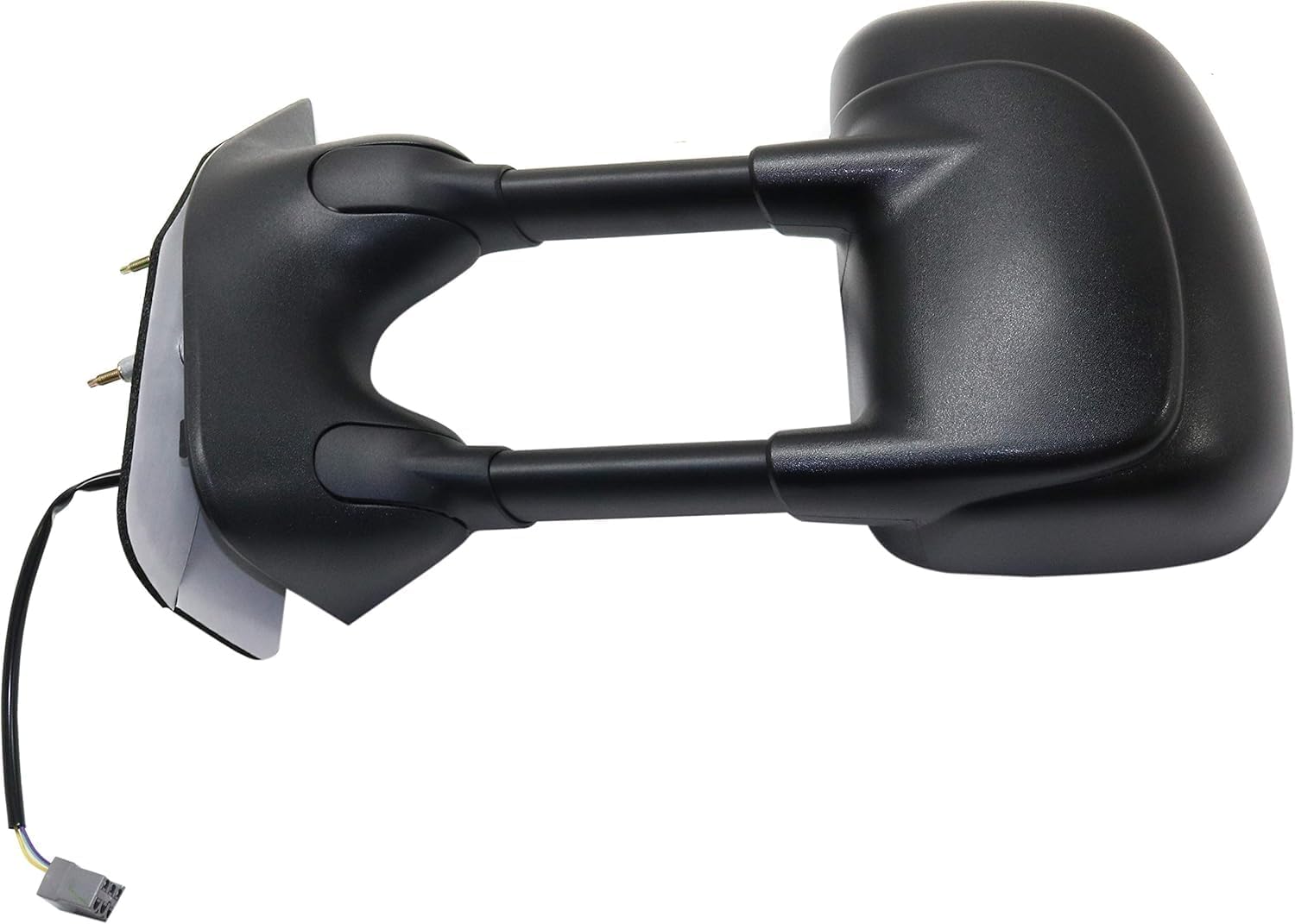 Front Power Mirror Manual Folding Non-Heated Textured Left Driver Side Direct Replacement Compatible With 2009-2014 Ford E-Series FO1320329 9C2Z17683CA