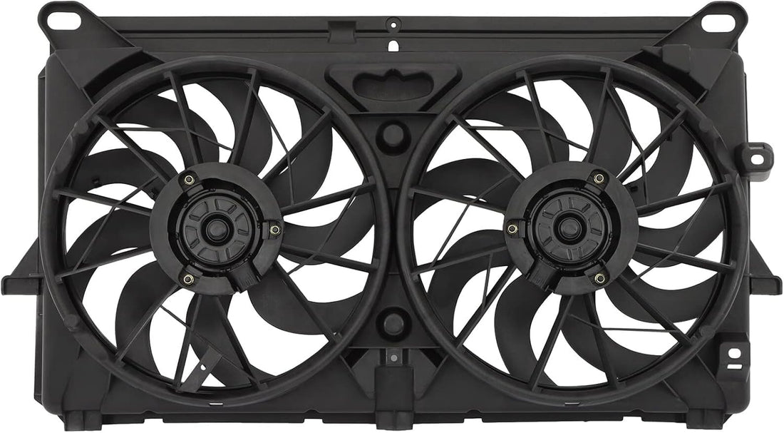 Front Dual Fan Assembly Direct Replacement Compatible with 2005-2007 Chevrolet Silverado/GMC Sierra GM3115212 89023365-PFM