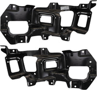 Set Of 2 Front Bumper Bracket Left Driver & Right Passenger Side Direct Replacement Compatible With 2014-2015 GMC Sierra 1500 GM1062109 GM1063109 22902346 22902345