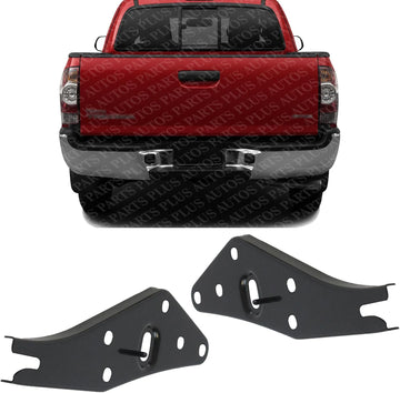Set of 2 Rear Bumper Inner Arm Bracket Steel Right Passenger & Left Driver Side Direct Replacement Compatible with 2005-2015 Toyota Tacoma TO1167114 TO1166114 5201504010 5201604010