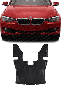 Front Engine Splash Shield Under Cover Plastic Direct Replacement Compatible with 2013-2019 BMW 3-Series / 2014-2020 4-Series BM1228173 51757241818