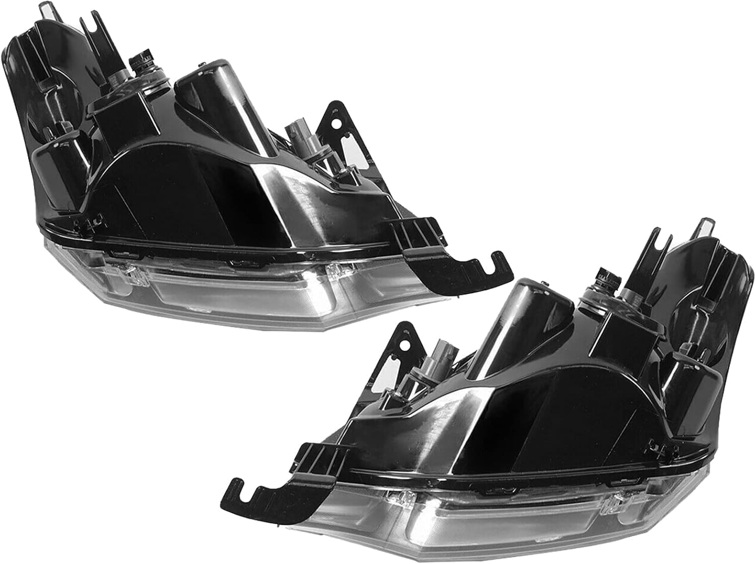 Set Of 2 Front Headlight Assembly Right Passenger & Left Driver Side Direct Replacement Compatible With 2008-2011 Ford Focus FO2502244 FO2503244 8S4Z13008F 8S4Z13008E