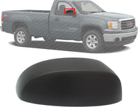 Front Mirror Cover Textured Right Passenger Side Direct Replacement Compatible With 2007-2013 Chevrolet Silverado & GMC Sierra 1500/2007-2014 2500HD 3500HD GM1327100 25788155