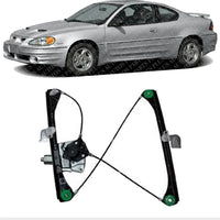 Front Power Window Regulator with Motor Direct Replacement Compatible with 1999-2005 Pontiac Grand Am GM1351122 22702138
