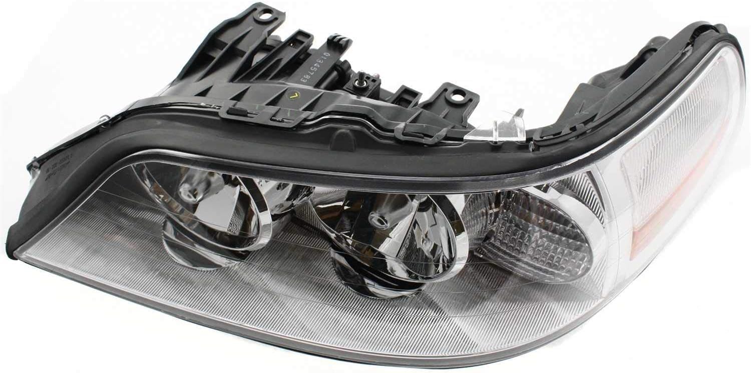 Front Head Light Assembly Left Driver Side Direct Replacement Compatible With 2003-2004 Lincoln Town Car FO2502184 4W1Z13008AB