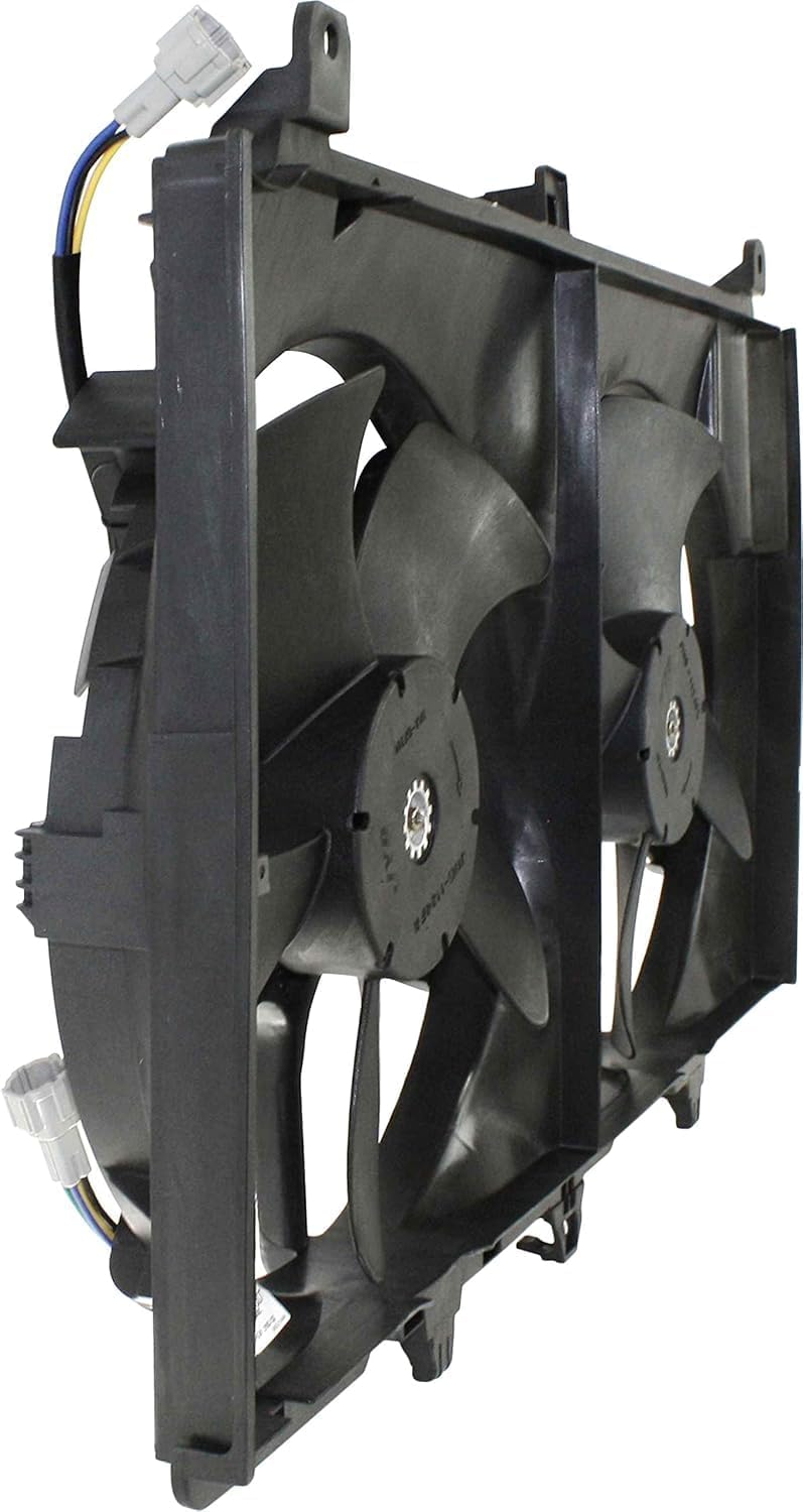 Front Radiator Cooling Fan Assembly Direct Replacement Compatible With 2003-2006 Nissan 350Z / 2003-2005 Infiniti G35 NI3115127 21481CF40B