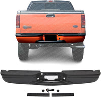 Rear Step Bumper Assembly Primed Steel Direct Replacement Compatible With 1999-2007 Ford F-Series Super Duty FO1101121 2C3Z17906DA-PFM