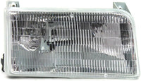 AUTOS PARTS PLUS Front Grille Chrome Shell & Plastic Insert + Bezels + Head Lamp + Signal & Corner Light Left Driver & Right Passenger Side Direct Replacement Compatible With 1992-1997 Ford F-Series
