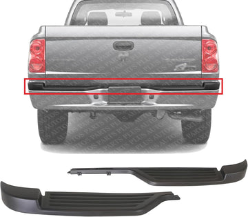 Set Of 2 Rear Bumper Step Pad Plastic Right Passenger & Left Driver Side Direct Replacement Compatible With 2005-2011 Dodge Dakota CH1191106 CH1191107 55077942AA 55077943AA