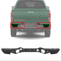 Set Of 2 Rear Bumper Face Bar Only Steel Primed Direct Replacement Compatible With 2004-2012 Chevrolet Colorado/GMC Canyon GM1102550 GM1102552 20814972