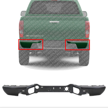 Set Of 2 Rear Bumper Face Bar Only Steel Primed Direct Replacement Compatible With 2004-2012 Chevrolet Colorado/GMC Canyon GM1102550 GM1102552 20814972