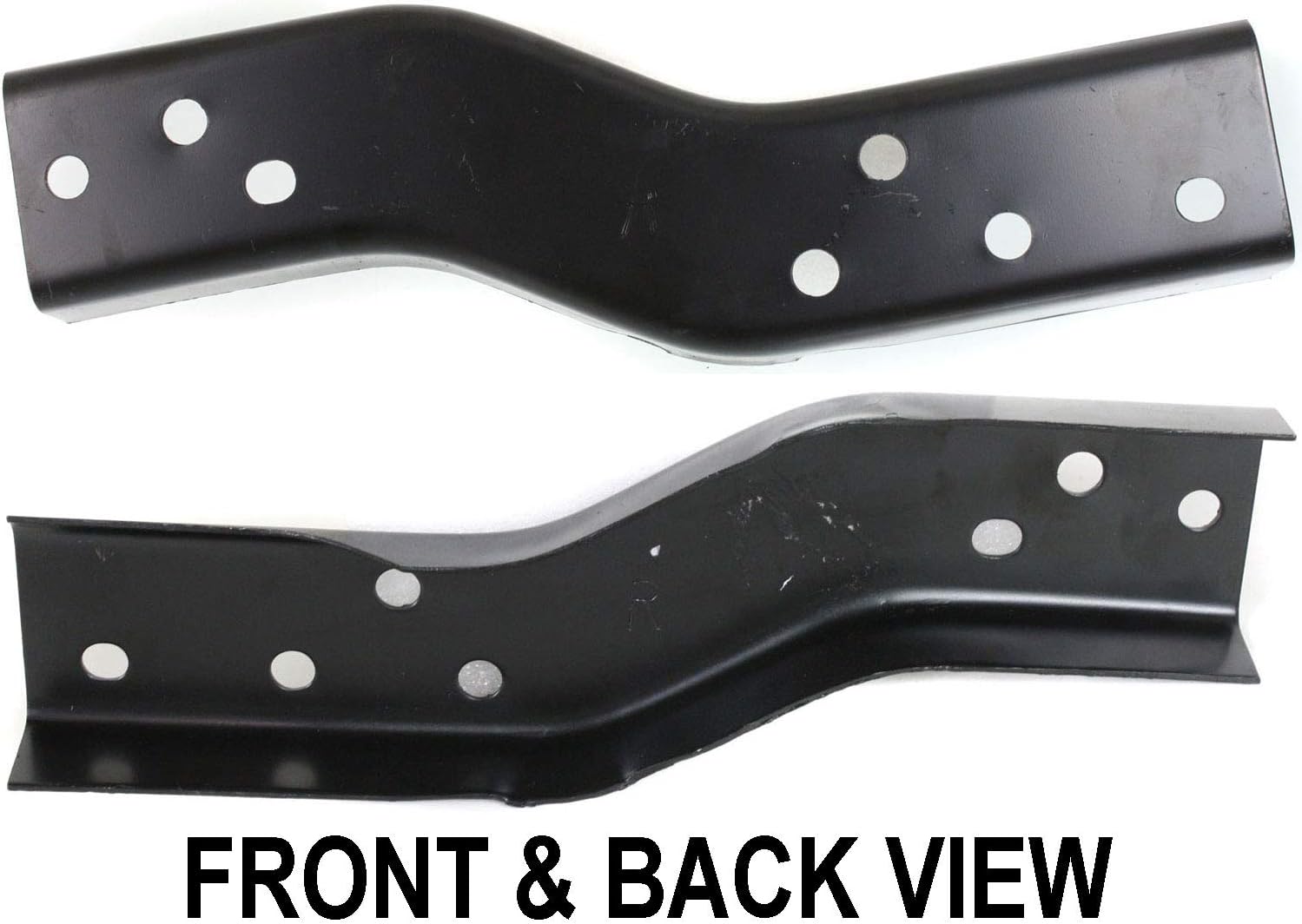 Set Of 2 Rear Bumper Fleetside Outer Bracket Left Driver & Right Passenger Side Direct Replacement Compatible With 1994-1997 Chevrolet S10 Pickup GM1166112 GM1167112 15647614 15647613