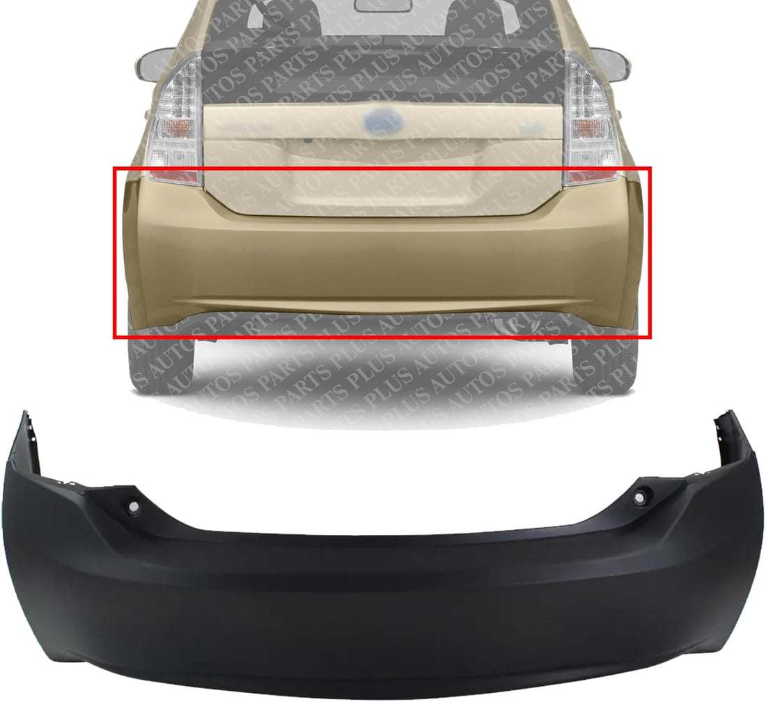 AUTOS PARTS PLUS Rear Bumper Cover Primed Direct Replacement Compatible With 2010-2015 Toyota Prius / 2012-2015 Plug-In TO1100280 5215947916