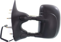 Front Power Mirror Manual Folding Non-Heated Textured Left Driver Side Direct Replacement Compatible With 2009-2014 Ford E-Series FO1320329 9C2Z17683CA