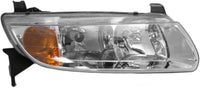 Set Of 2 Front Headlight Assembly Halogen Right Passenger & Left Driver Side Direct Replacement Compatible With 2000-2002 Saturn L-Series GM2503200 GM2502200 90583595-PFM 90583594-PFM