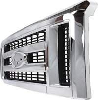 Front Grille Chrome Shell & Insert Direct Replacement Compatible With 2008-2021 Ford E-Series FO1200507 9C2Z8200AA