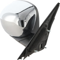 Front Power Mirror Manual Folding Chrome Right Passenger Side Direct Replacement Compatible With 2005-2010 Chrysler 300/2006-2010 Dodge Charger / 2005-2008 Magnum CH1321324