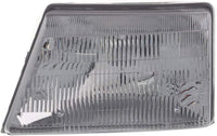 Front Header Panel Thermoplastic And Fiberglass + Headlight Assembly Right Passenger & Left Driver Side Direct Replacement Compatible With 1998-2000 Ford Ranger FO1220215 FO2502151