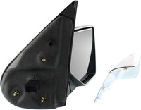 Front Power Mirror Manual Folding Non-Heated Primed With Chrome 2 Caps Right Passenger Side Direct Replacement Compatible With 2006-2010 Ford Explorer FO1321279 FO1321417