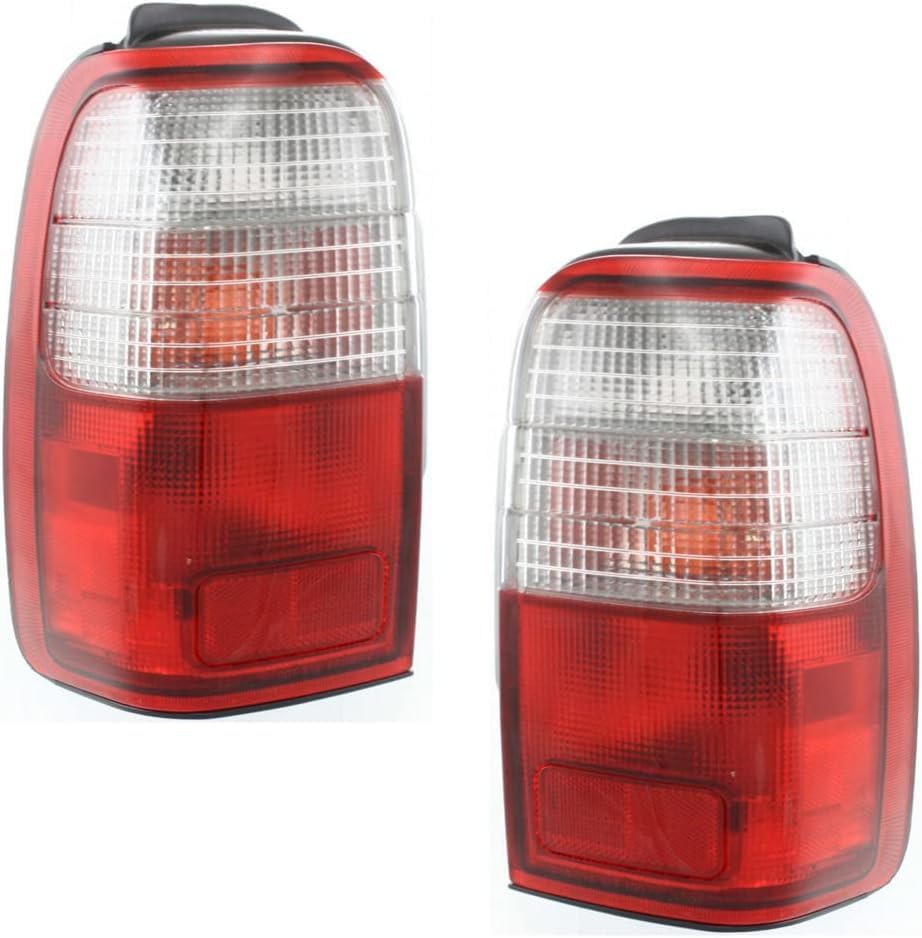 Set of 2 Tail Light Assembly Left Driver & Right Passenger Side Direct Replacement Compatible With 1997-2000 Toyota 4Runner TO2801123 TO2800123 8155035210 8156035121